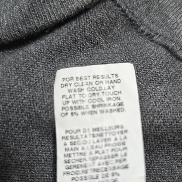 Karen Kane Women Sz M Black Grey Colorblock Whimsigoth Made in USA Knit Tunic - Picture 11 of 11